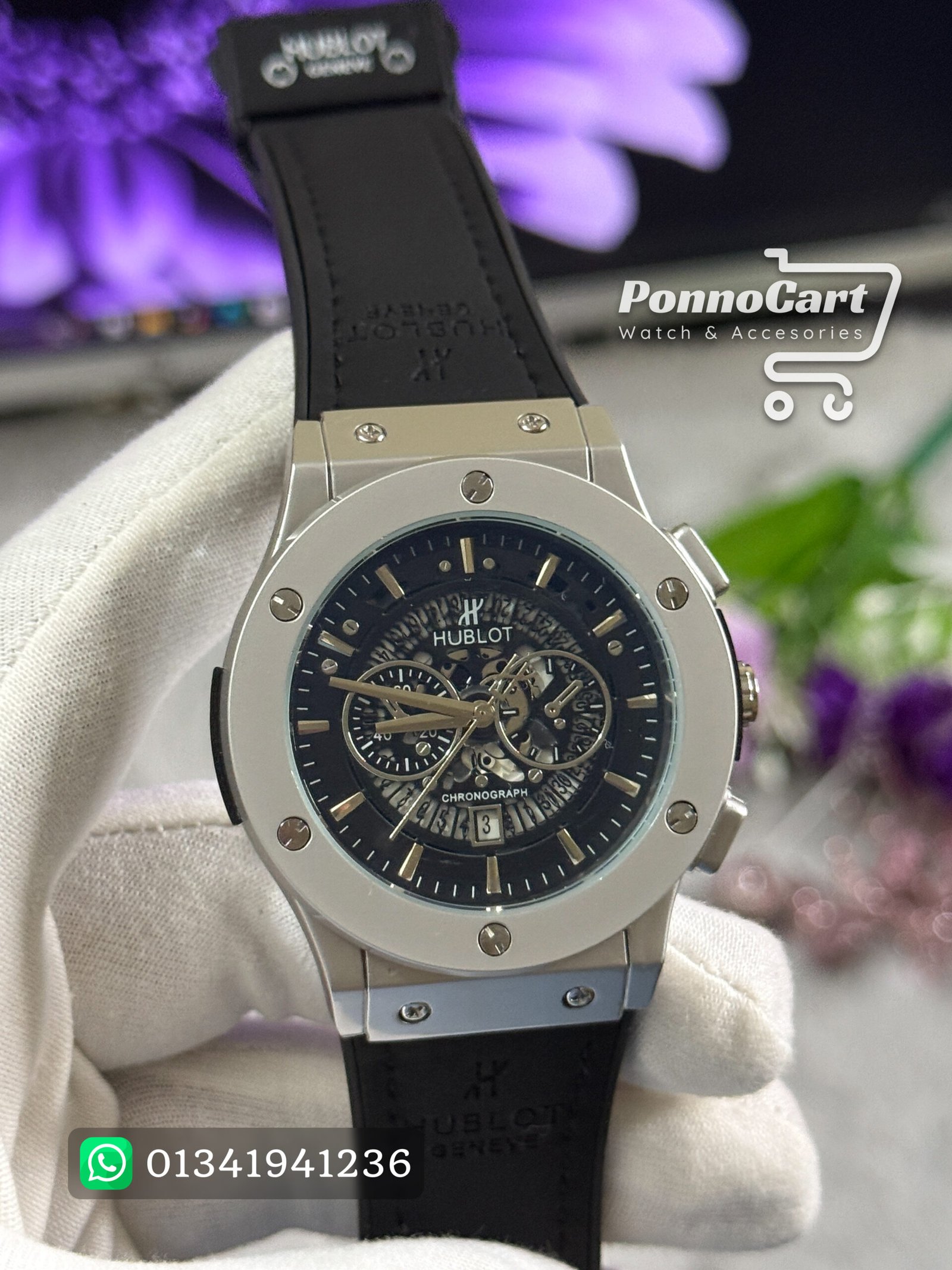 Silver & Black-Chrono