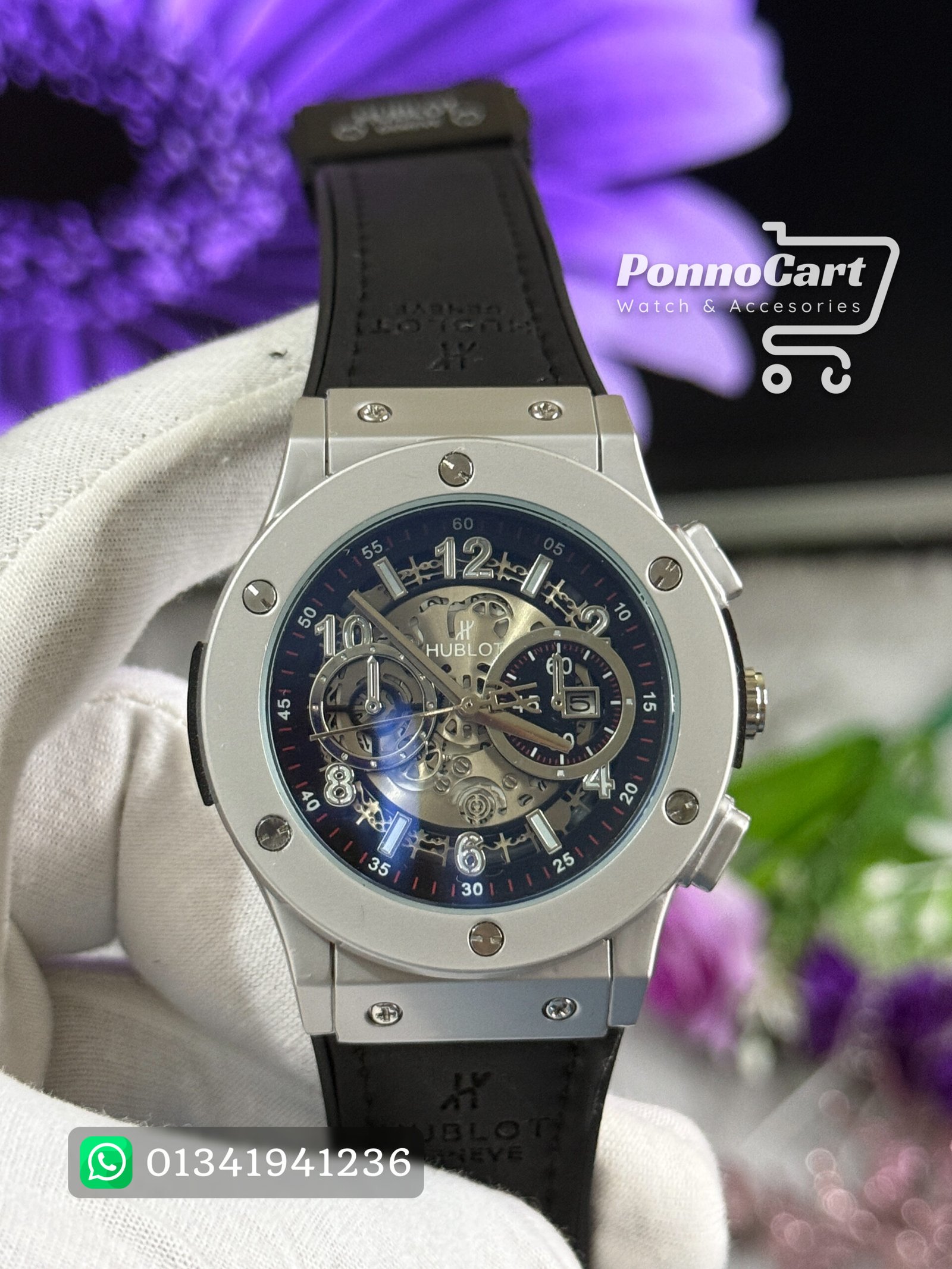 Silver & Blue-Chrono
