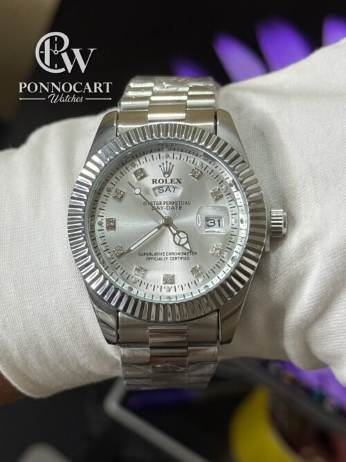 Premium Rolex Watch (Silver) - Image 5