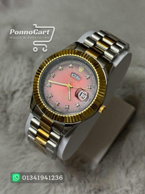 Premium Rolex Watch (Red & Gold) - Image 2